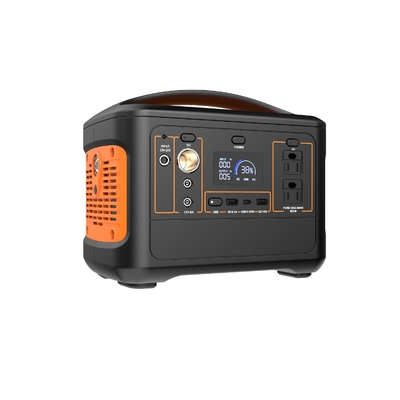 153600mAh 626Wh USB C DC AC 600W Portable Power Station For Camping