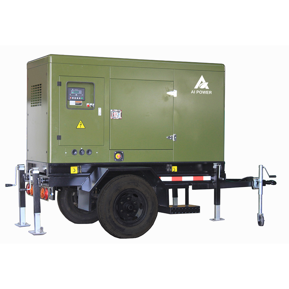 Kubota 220V 400V Water Cooled Portable Silent 30KVA Diesel Generator V2203